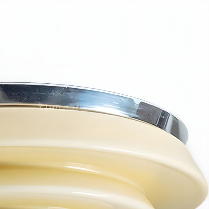 Mallew Flush Mount Ceiling Light - Layered Wave Silhouette Vintage Style Lamp for Indoor Use HL2451