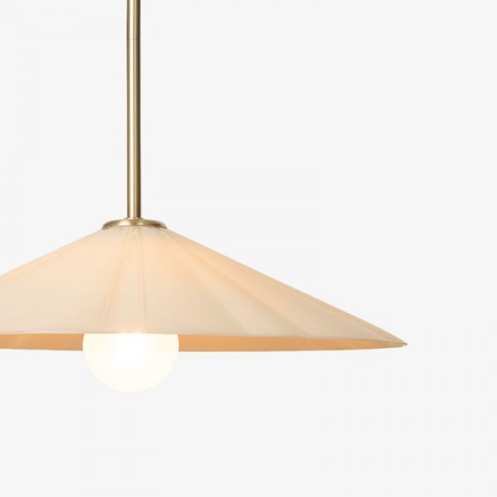 Lampa wisząca Mivie o regulowanej wysokości – nowoczesny design z falowanego szkła do jadalni i kuchni HL2506