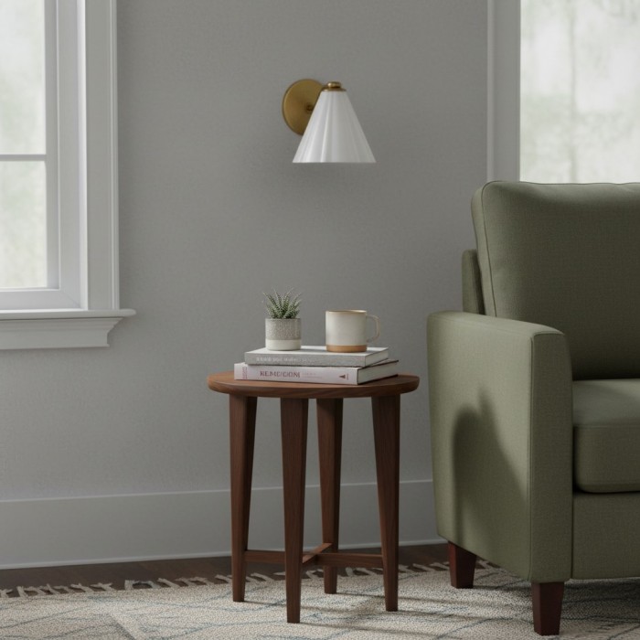 Mivie Moderne Wandlamp met Geribbeld Melkglas - Compact Profiel voor Slaapkamers en Gang HL2507