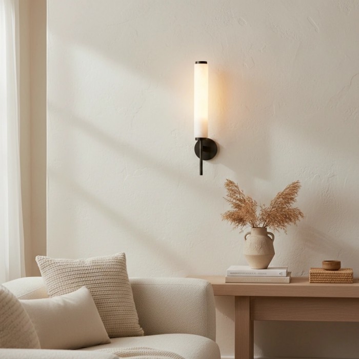 Solaryx Moderne Alabaster Wandlamp - Sculpturale Woonkamerlamp HL2475