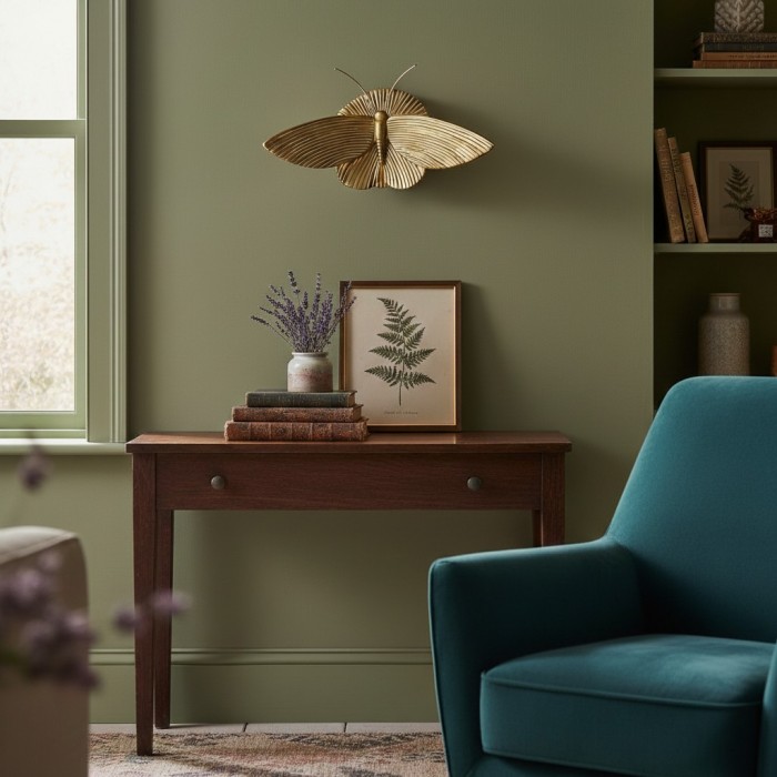 Mothriel wandlamp in de vorm van een mot - Sculpturaal design decoratieve wandlamp voor de slaapkamer HL2467