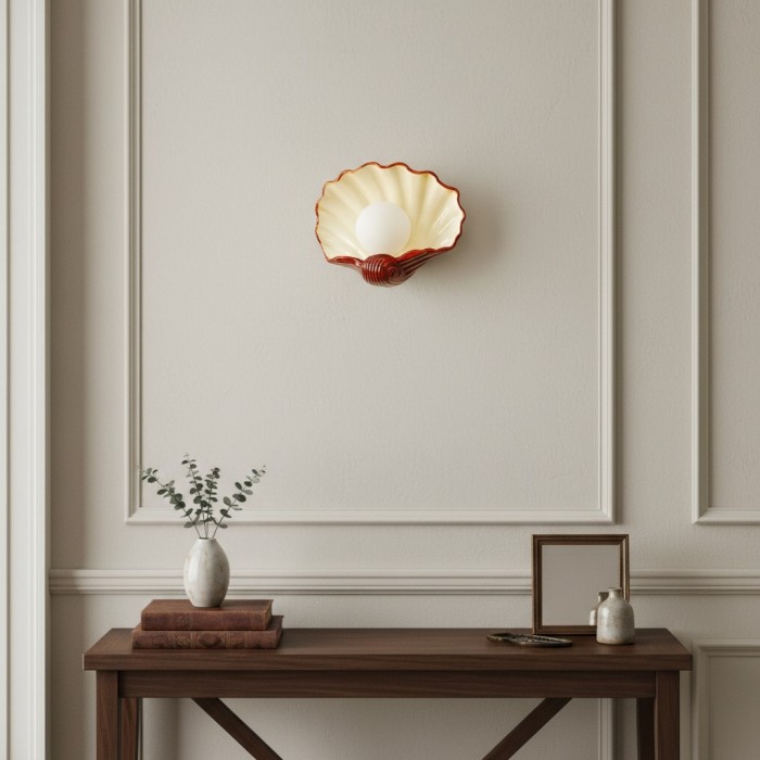 Nautris Vintage Art Deco Wandlamp - Harsbehuizing voor kaptafel of woonkamer HL2469