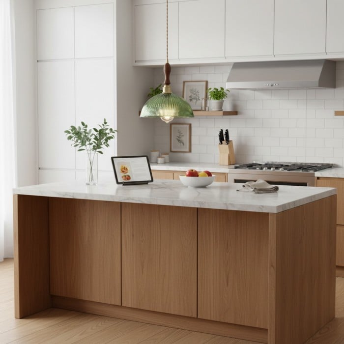 Ribilux Rippen-Pendelleuchte – Vintage-Glas und Metall für Küche und Esszimmer HL2461