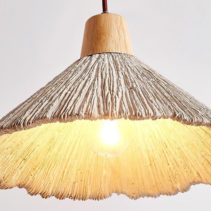 Lampada a sospensione plissettata Solaraeon, stile moderno industriale, ideale per sale da pranzo e soggiorni (HL2471).