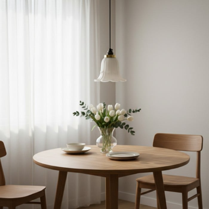 Solmira Classic Glazen Hanglamp - Decoratieve, eenvoudig te monteren hanglamp voor woonkamer en hal HL2492