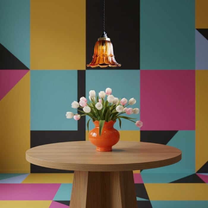 Solmira Classic Glazen Hanglamp - Decoratieve, eenvoudig te monteren hanglamp voor woonkamer en hal HL2492