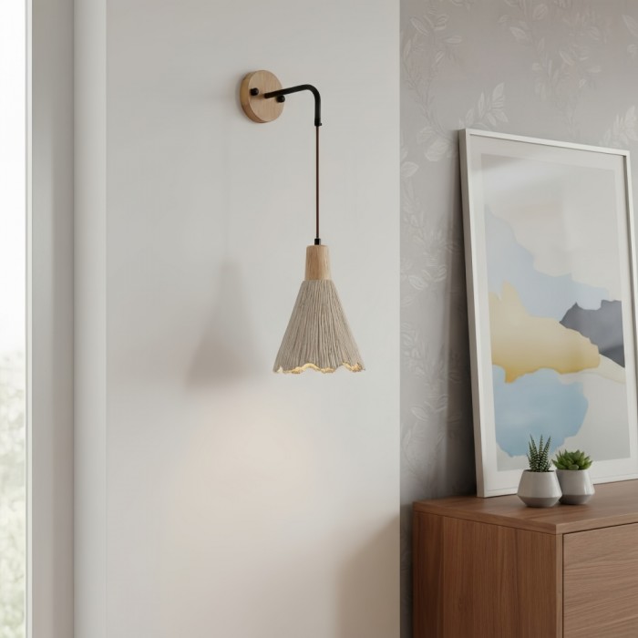 Solaraeon Microcement Minimalistische Betonnen Wandlamp - Sfeerverlichting voor de Woonkamer HL2482