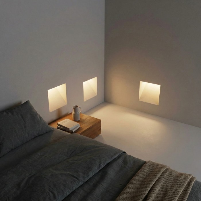 Stary LED-sensorwandlamp - Frameloze inbouwtraplamp voor hal HL2470