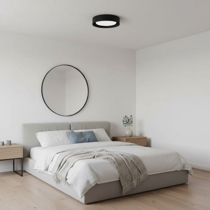 Velcora Moderne Metalen Plafondlamp - Elegante Trommelvormige Plafondlamp voor Slaapkamer HL2466