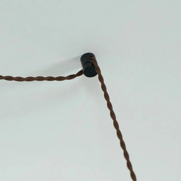 Velora Scandinavische hanglamp in boerderijstijl met glazen kap, modern ontwerp met stekker HL2503