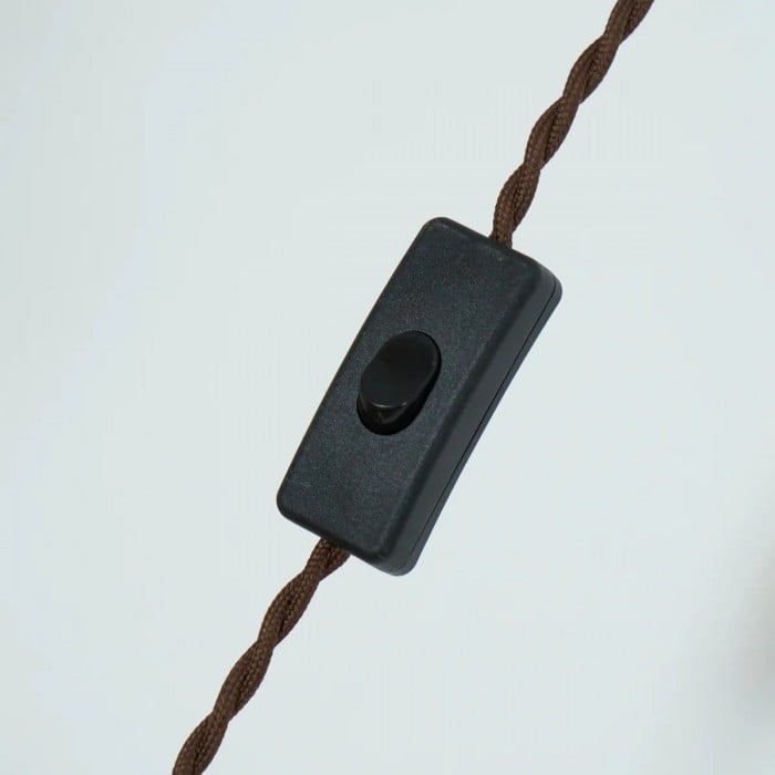 Velora Scandinavische hanglamp in boerderijstijl met glazen kap, modern ontwerp met stekker HL2503