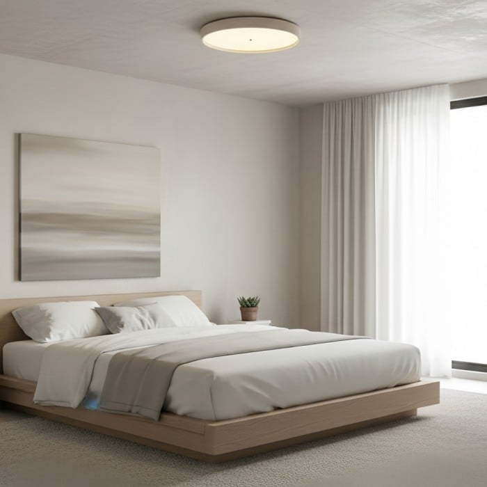 Zenthoris Travertine Ceiling Light Minimalist Flush Mount - Modern Ambient Hallway Lighting HL2460