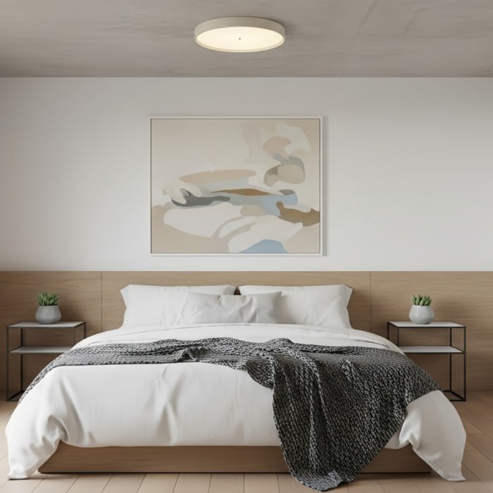 Zenthoris Travertine Ceiling Light Minimalist Flush Mount - Modern Ambient Hallway Lighting HL2460