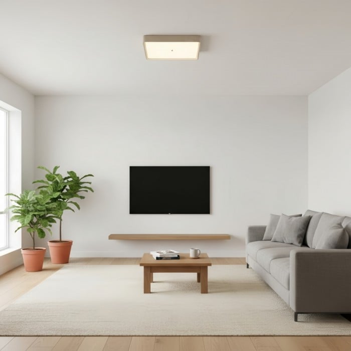 Zenthoris Travertine Ceiling Light Minimalist Flush Mount - Modern Ambient Hallway Lighting HL2460