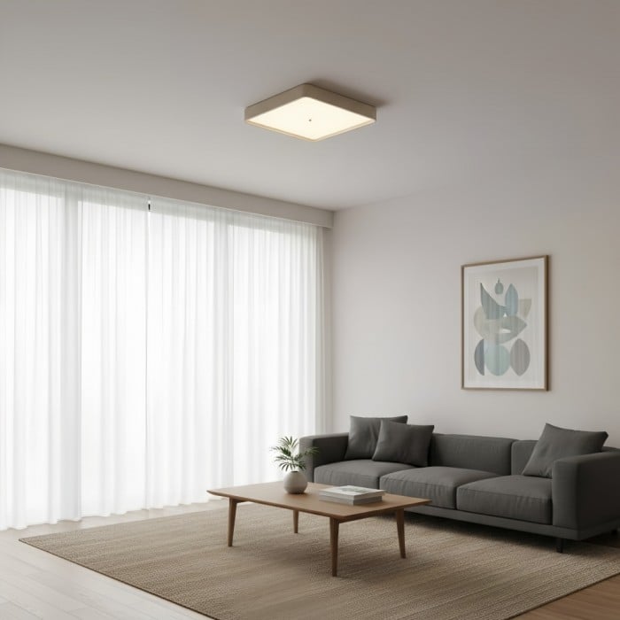 Zenthoris Travertine Ceiling Light Minimalist Flush Mount - Modern Ambient Hallway Lighting HL2460