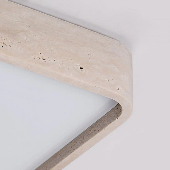 Zenthoris Travertine Ceiling Light Minimalist Flush Mount - Modern Ambient Hallway Lighting HL2460