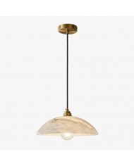 Lámpara colgante Aridia Palm Leaf Cluster, lámpara colgante artística de cristal para pasillo, cocina y salón HL2488