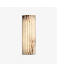 Albesque gebogen wandlamp - Moderne albasten wandlamp voor slaapkamers en woonkamers HL2491