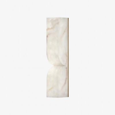 Albesque Curved Wall Lamp - Modern Alabaster Wall Lamp for Bedrooms and Living Rooms HL2491