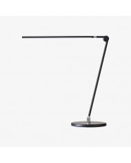 Lampada da tavolo Aurebron con base in metallo e vetro scanalato - Lampada da tavolo moderna e decorativa per soggiorno HL2486