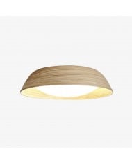Lámpara de techo LignoForma con forma geométrica - Lámpara de techo LED de madera contemporánea para dormitorio y salón HL2449