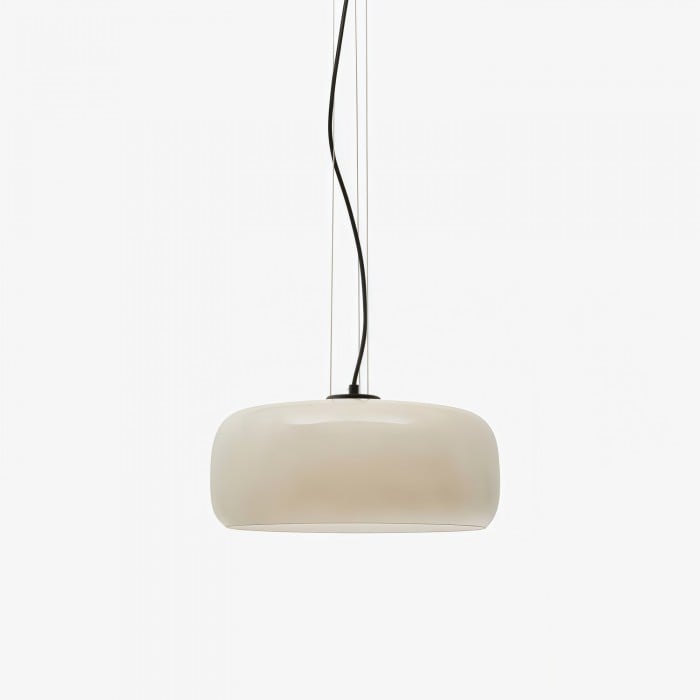 Lunorae Rounded Glass Pendant Lamp - Modern Sculptural Lighting for Living Room HL2453