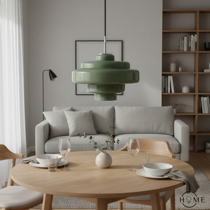 Koloro Färgglad Bauhaus-glaspendellampa - Livfull flerskiktslampa för kök HL1332