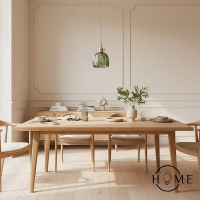 Retro Kopparglas Blombladslampa HL90