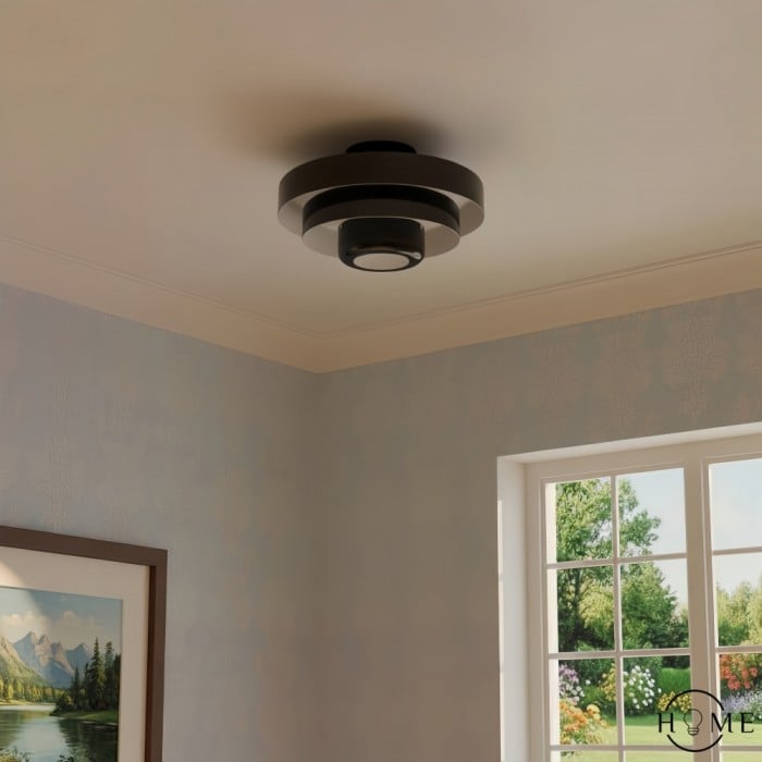 Bauhaus Triple Layer Ceiling Light - Colorful Metal Disc Lamp HL1843