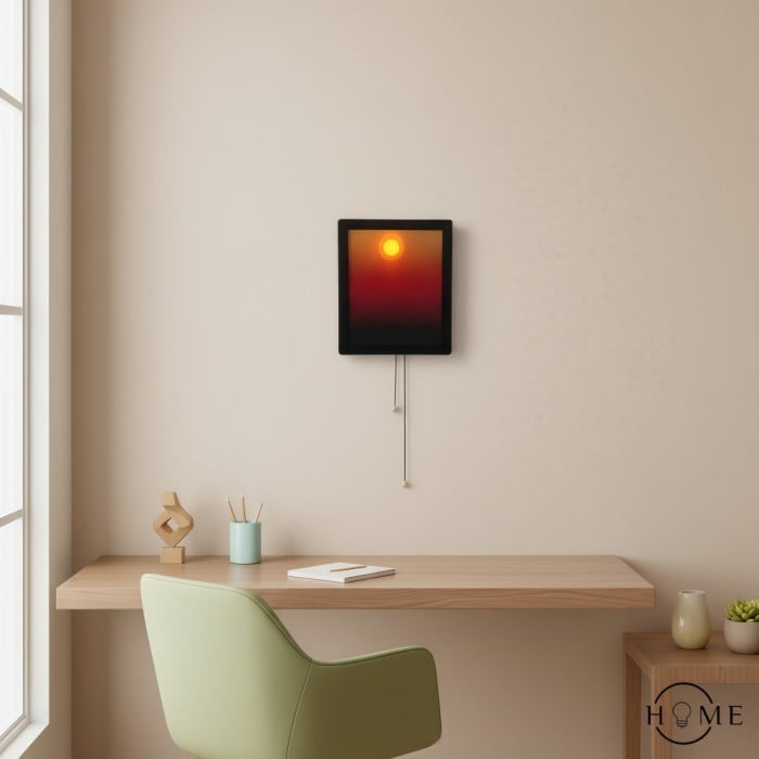 Applique murale cadre photo coucher de soleil - Lampe décorative moderne HL1832