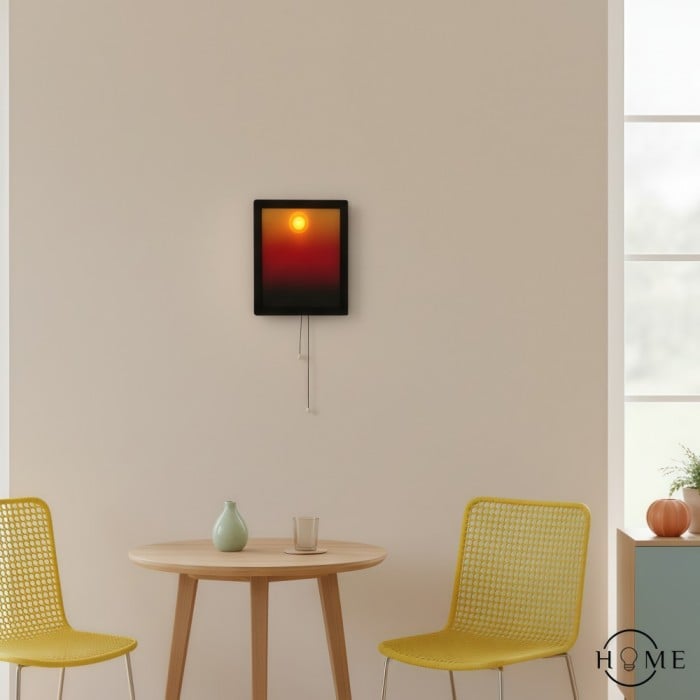 Applique murale cadre photo coucher de soleil - Lampe décorative moderne HL1832