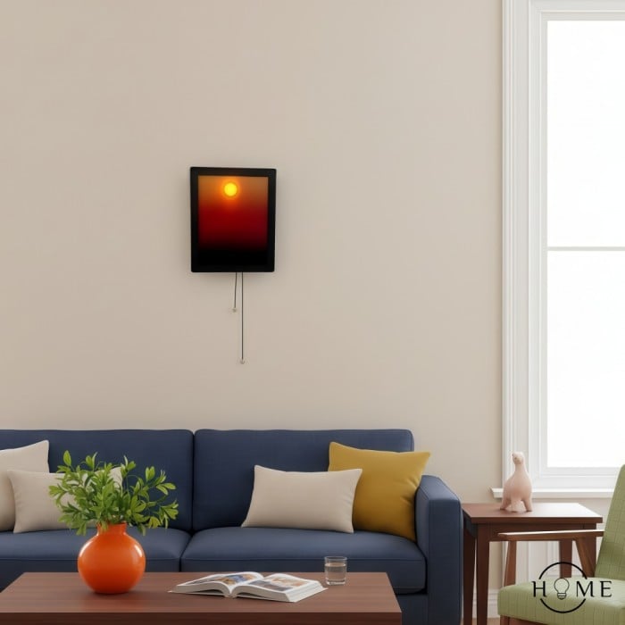 Applique murale cadre photo coucher de soleil - Lampe décorative moderne HL1832