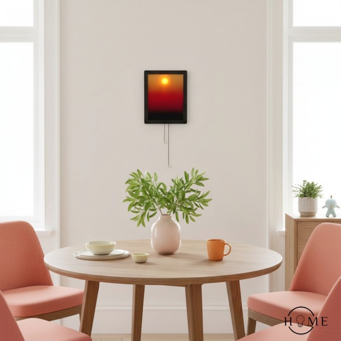 Applique murale cadre photo coucher de soleil - Lampe décorative moderne HL1832