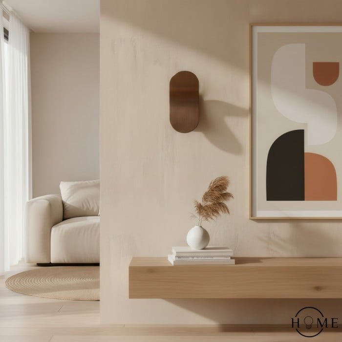 Lámpara de pared LED con arco de aluminio escandinavo contemporáneo HL480