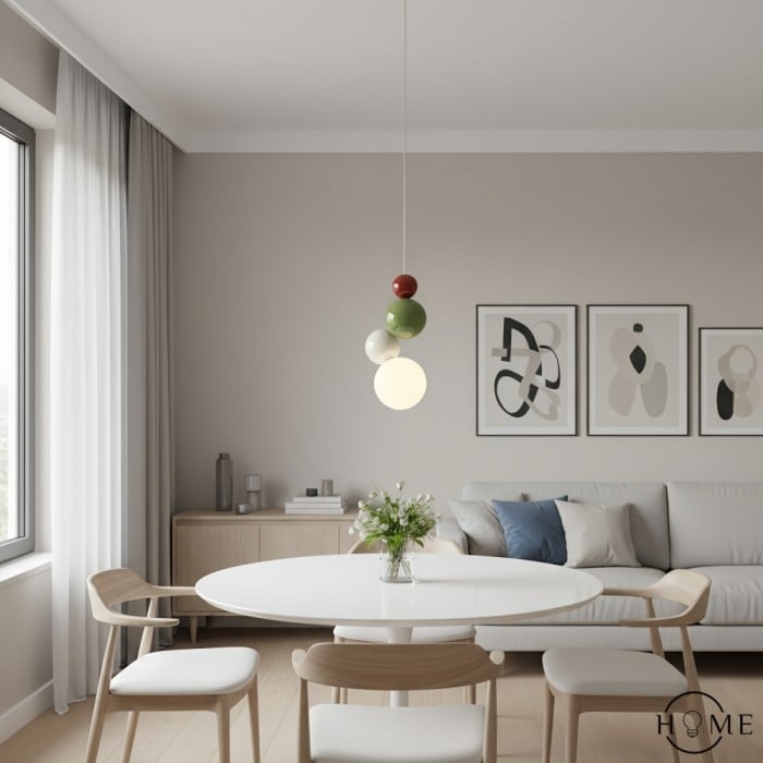 Suspension Globe Multicolore Style Nordique HL933