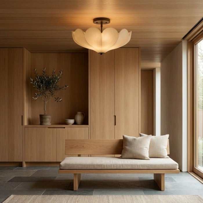 Lampa sufitowa Crelune Nordic Flower w nowoczesnym stylu – oświetlenie salonu i sypialni HL2512