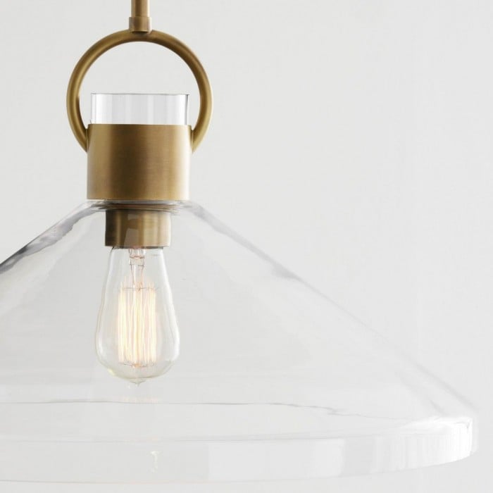 Lampa wisząca Orvessa w kształcie stożka – nowoczesna oprawa do kuchni lub salonu HL2516