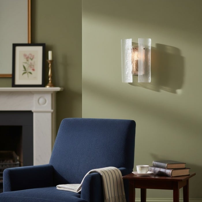 Kinkiety Velora z warstwowym, teksturowanym szkłem – odpowiednie do salonów i przedpokojów HL2519