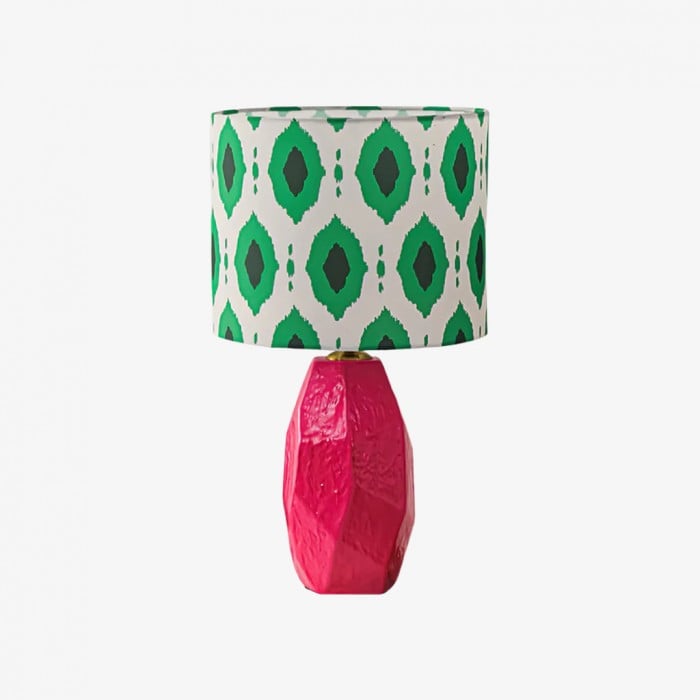 Lámpara de mesa escultural de cerámica Arivane – Lámpara de mesa decorativa con pantalla de tela para mesas auxiliares HL2517