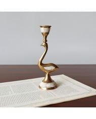 Zestaw nowoczesnych czarnych świeczników stożkowych Tegna – wysoki, żeliwny model do stołów jadalnych HL2524