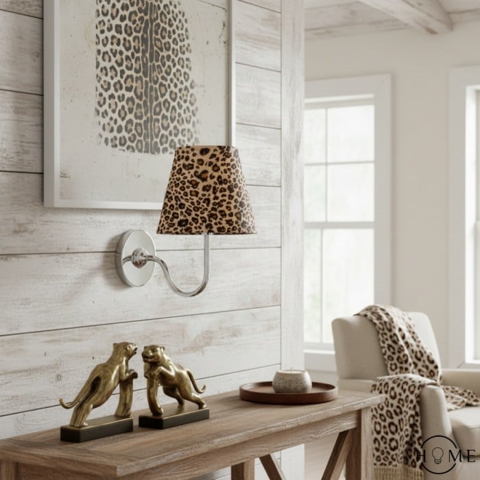 Kinkiet Luvora Vintage Linen Shade – nowoczesne oświetlenie ścienne z metalu HL1594