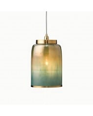 Lorvion Linen Drum Shade Flush Mount & Pendant - Antieke messing plafondlamp HL1438