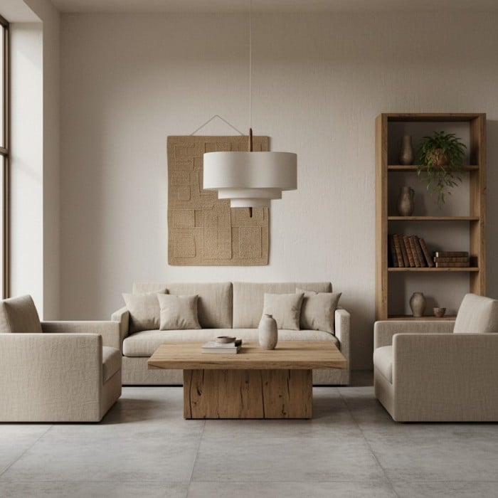 Nordic Retro Tyg Pendellampa HL585