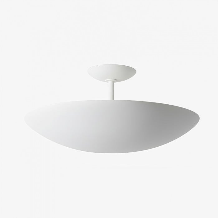 Plara Flush Mount - Rounded Minimalist Dome Metal Ceiling Light for Hallway HL1926
