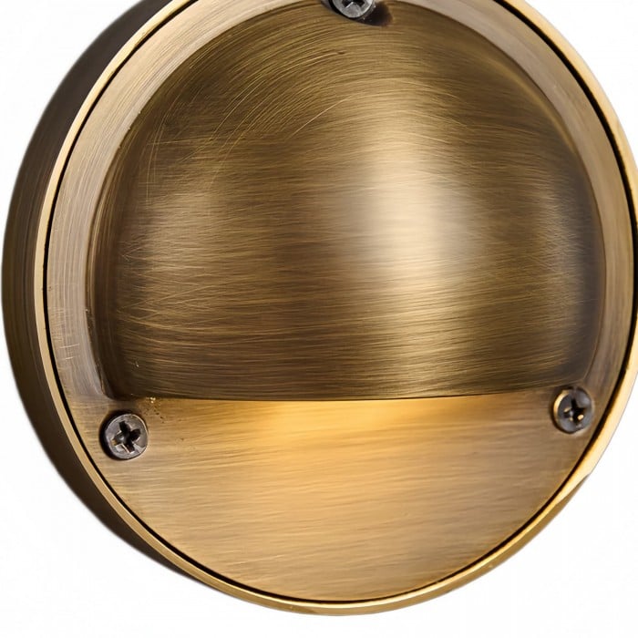 Lámpara de pared industrial Ardelume de latón - Aplique minimalista de metal envejecido para interiores, ideal para dormitorio