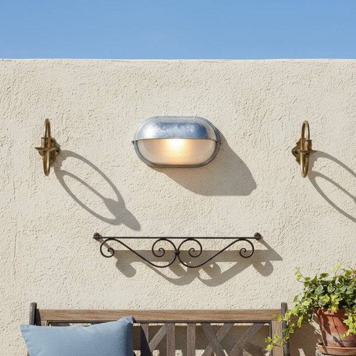 Lámpara de pared industrial Docka para exteriores – Lámpara de pared minimalista retro para jardín y entrada HL2553