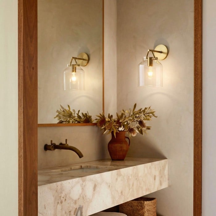 Aplique de pared nórdico minimalista moderno Hanton para baño y pasillo HL2528