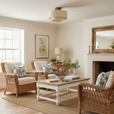 Lumeris Elegant Linen Blend Design Ceiling Light with Modern Style for Living Room HL2548