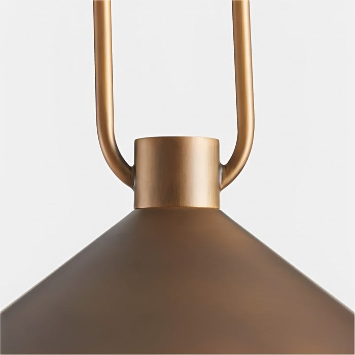 Lámpara colgante cónica de metal industrial Vaxeuran - Diseño industrial moderno para cocinas y comedores HL2547