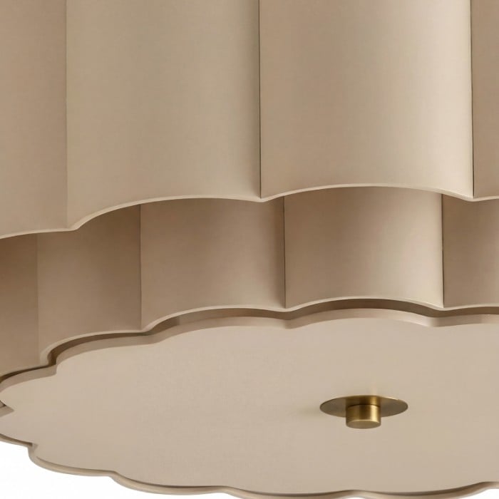 Velune Retro Stoffen Bloem Plafondlamp - Vintage Stijl Plafondlamp voor Eetkamer en Hal HL2539